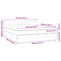 vidaXL Posteľný rám boxsping s matracom tmavozelený 200x200 cm zamat