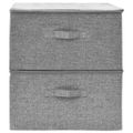 vidaXL Úložné boxy 2 ks látkové 43x34x23 cm sivé