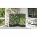 vidaXL Záhradný kvetináč 5 ks Čierna 120 x 120 x 126 cm PP