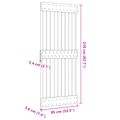 vidaXL Dvere NARVIK 85 x 210 cm Masívne borovicové drevo (neupravené)