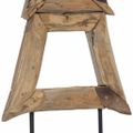 vidaXL Vianočný stromček Hnedá 120 cm Tíkový masív