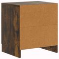 vidaXL Nočný stolík 2 ks Dymový dub 43 x 34,5 x 47 cm Kompozitné drevo