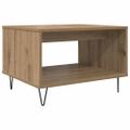 vidaXL Konferenčný stolík dub artisan 60 x 50 x 40 cm Kompozitné drevo