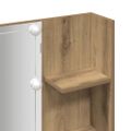 vidaXL Toaletný stolík s LED dub artisan 60x40x140 cm
