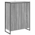 vidaXL Skriňa na topánky Sivý Sonoma 79 x 36 x 100 cm Kompozitné drevo