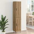 vidaXL Highboard Remeselný dub 34,5 x 34 x 90 cm Kompozitné drevo