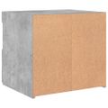 vidaXL Nočné stolíky s LED svetlami 2 ks betónovo sivé 50x40x45 cm