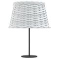 vidaXL Tienidlo na lampu biele Ø38x23 cm prútené