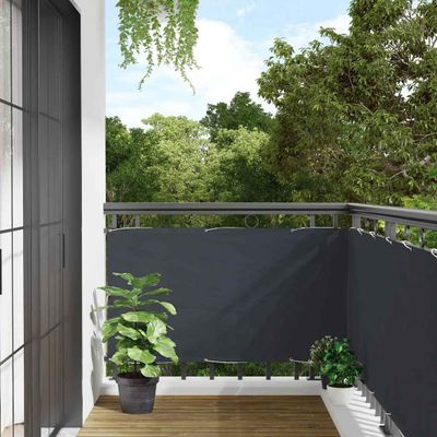 vidaXL Balkónová zástena, antracitová 500x120 cm, PVC