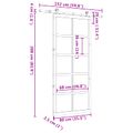 vidaXL Posuvné dvere 80 x 208 cm Borovicový masív Prírodná