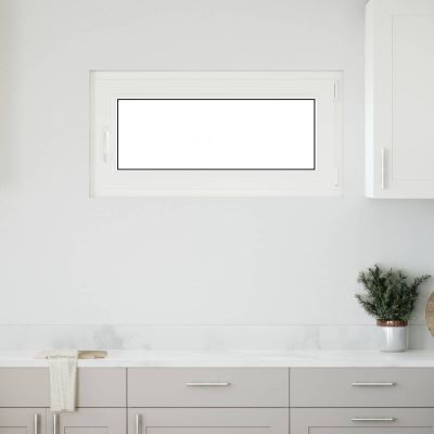 vidaXL Podkrovné okno RISOR 100 x 50 cm PVC a sklo Biela