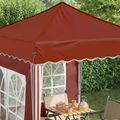 vidaXL Prístrešok na párty 195 x 195 x 245 cm Tehlová Oxfordská látka