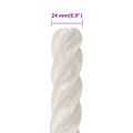 vidaXL Pracovné lano biele 24 mm 100 m polypropylén
