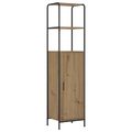 vidaXL Highboard Dub artisan 40 x 33 x 161 cm Kompozitné drevo