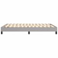 vidaXL Posteľný rám s boxspringom bledosivý 140x190 cm látka