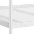 vidaXL Poschodová posteľ bez matraca Biela 107x203 cm Oceľ