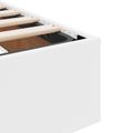 vidaXL Otomanový posteľný rám Čistá biela 120 x 200 cm Umelá koža