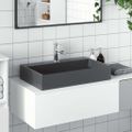 vidaXL Umývadlo minerálny/mramorový odliatok 60x38x11cm antracitové