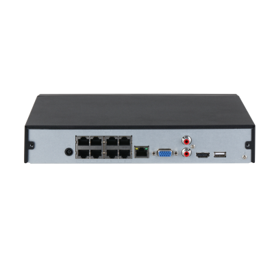 Dahua NVR4108HS-8P-4KS3 NVR, 8xIP, 8Mpix, 80Mbps, H.265+, 1x HDD, 4K-HDMI, 1x LAN + 8x PoE