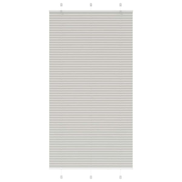 vidaXL plisovaná roleta svetlosivá 105x200 cm šírka látky 104,4 cm