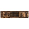 vidaXL TV skrinka dymový dub 140x40x35,5 cm spracované drevo