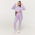 Dámska mikina so zipsom Limitless Lavender - GymBeam, veľkosť S, veľkosť oblečenia S