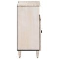 vidaXL Servírovacia skriňa Biela 60 x 33,5 x 75 cm Masívne mango drevo
