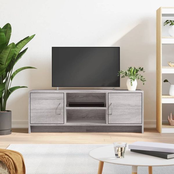 vidaXL TV skrinka sivý dub sonoma 102x30x37,5 cm kompozitné drevo