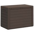 vidaXL Záhradný úložný box hnedý 78x44x55 cm