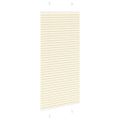 vidaXL plisovaná roleta krémová 60x150 cm Šírka látky 59,4 cm