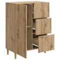 vidaXL Servírovacia skriňa Dub artisan 66 x 34,5 x 90 cm