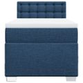 vidaXL Posteľný rám boxspring s matracom modrý 90x200 cm látka