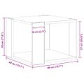 vidaXL Konferenčný stolík Čierny dub 40 x 40 x 30 cm Kompozitné drevo