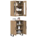 vidaXL Highboard 2 ks dub artisan 69,5 x 34 x 180 cm Kompozitné drevo