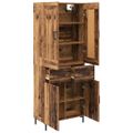 vidaXL Highboard 2 ks Staré drevo 69,5 x 34 x 180 cm Kompozitné drevo