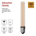 LED žiarovka DECO T30/ E27 / 2 W (11 W) / 100 lm / flame