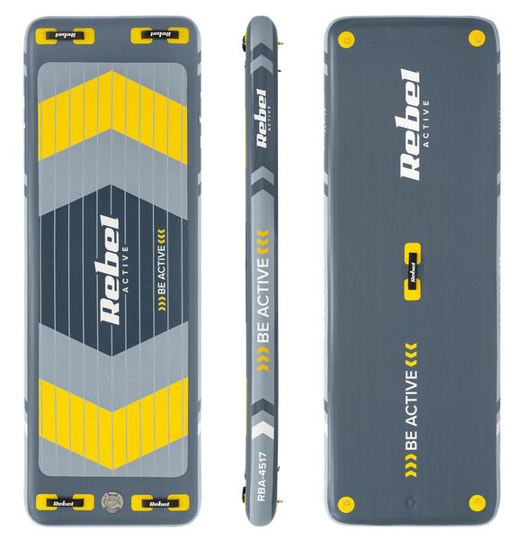 Plávajúce platforma REBEL ACTIVE RBA-4517 nafukovacia plť na vodu 250x89x15 cm Plovoucí platforma REBEL ACTIVE RBA-4517 nafukovací vor na vodu 250x89x15 cm