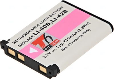 Batéria T6 Power Olympus Li-40B, Li-42B, D-Li63, EN-EL10, NP-45, NP-80, D-Li108, 620mAh, 2,3Wh