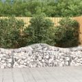 vidaXL Oblúkový gabionový kôš 3 ks 200x50x60/80 cm pozinkované železo