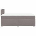 vidaXL Boxspring posteľ s matracom sivohnedá 120x190 cm látka