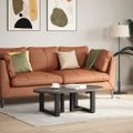 vidaXL Nohy konferenčného stolíka v tvare T, 2 ks, čierne, 40x25x(30-31) cm, oceľové