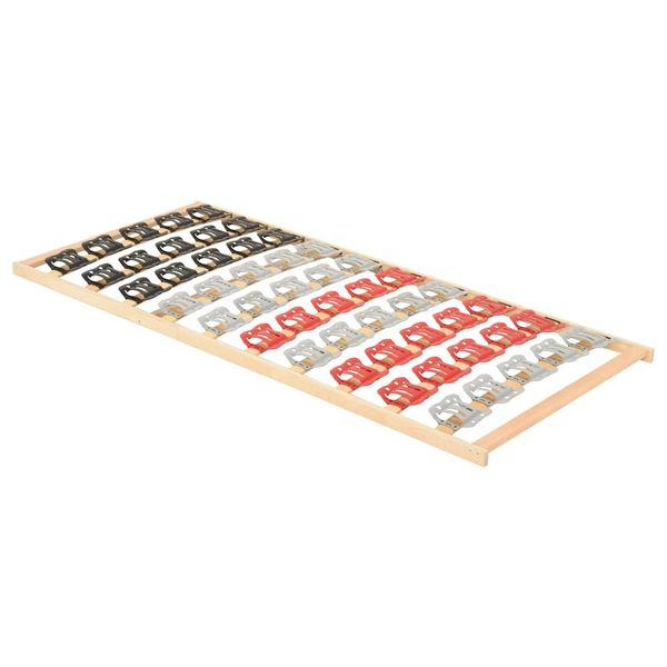 vidaXL Rám postele s 12 lamelami a podperami 70x200 cm