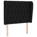 vidaXL Posteľný rám boxspring s matracom čierny 90x190 cm látka