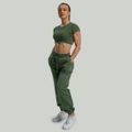 Dámske tričko Essential CropTop Cedar Green - STRIX, veľkosť S, veľkosť oblečenia S