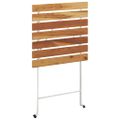vidaXL Skladací bistro stolík 55x54x71 cm akáciový masív a oceľ