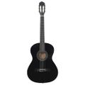 vidaXL Klasická gitara pre začiatočníkov čierna 4/4 39" lipové drevo