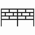 vidaXL Čelo postele čierne 206x4x100 cm masívna borovica