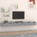 vidaXL Nástenné skrinky 2 ks sivé sonoma 102x30x20 cm spracované drevo