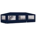 vidaXL Profesionálny párty stan+bočné steny 4x9 m, modrý 90 g/m²