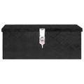 vidaXL Úložný box čierny 60x23,5x23 cm hliník
